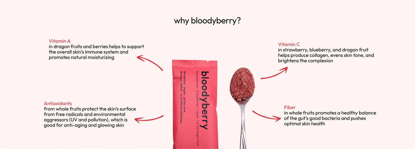 not only powder - FREEZE DRIED POWDER - BLOODYBERRY SMOOTHIE 30G