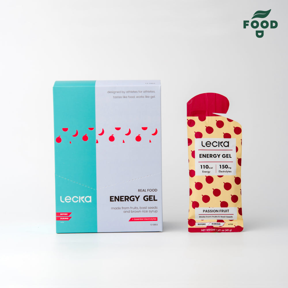 LECKA - NATURAL VEGAN ENERGY GEL - PASSION FRUIT 40G
