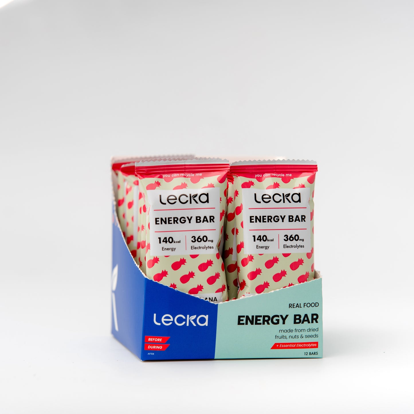 LECKA - NATURAL VEGAN ENERGY BAR - PINEAPPLE BANANA 40G