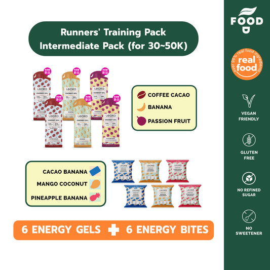 LECKA - RUNNER'S TRAINING PACK (INTERMEDIATE - GELS & BITES)