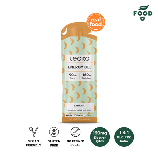 LECKA - NATURAL VEGAN ENERGY GEL - BANANA 44G