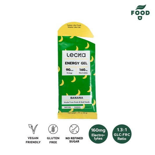 [NEW] LECKA - NATURAL VEGAN ENERGY GEL - BANANA 44G