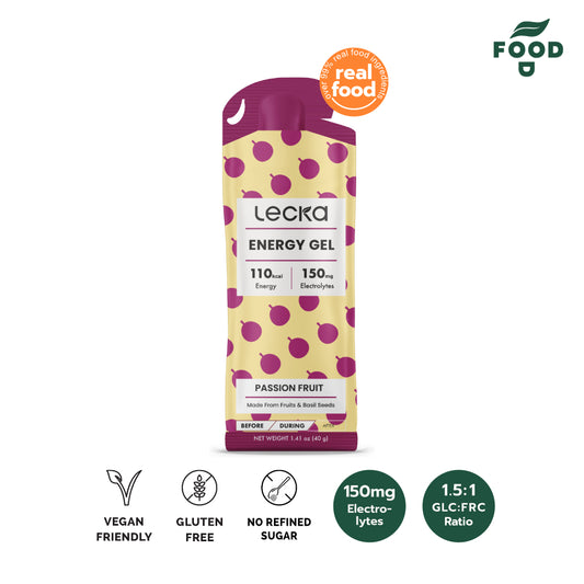 LECKA - NATURAL VEGAN ENERGY GEL - PASSION FRUIT 40G