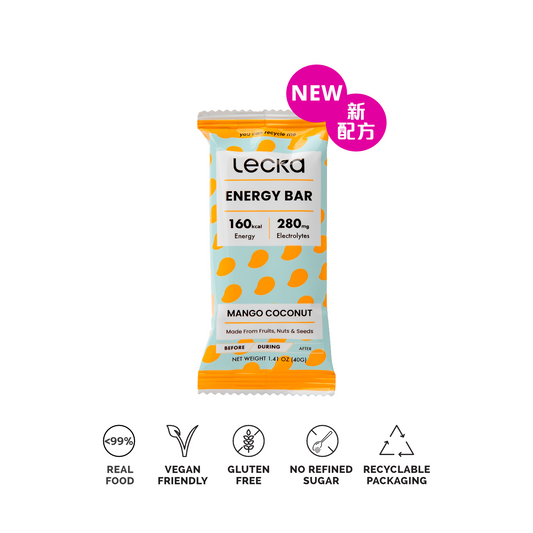 [新品] LECKA - 天然素食能量棒 - 芒果椰子 40G