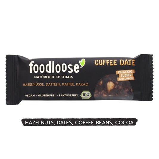FOODLOOSE - ORGANIC VEGAN NUT BAR - COFFEE DATE 35G