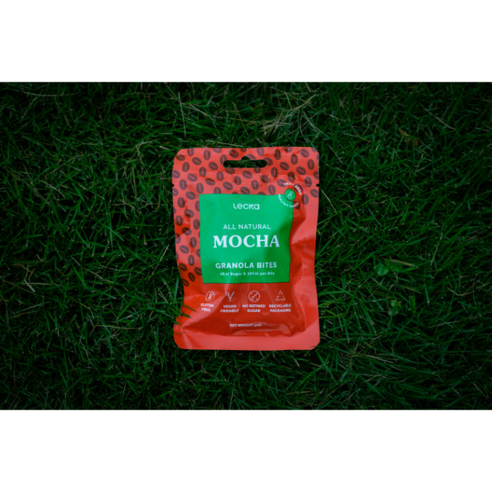 LECKA - NATURAL VEGAN GRANOLA BITES - MOCHA 40G